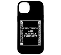 Carcasa para iPhone 14 Plus Funny Frank-LY Unhinged Pun Stamp Collecting Collector