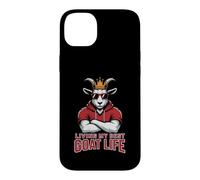 Carcasa para iPhone 14 Plus Funny Living Best Goat Life Fantasy Football Commish My King