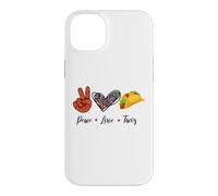 Carcasa para iPhone 14 Plus Funny México Peace Love Tacos Souvenir Mexican Travel Latinx