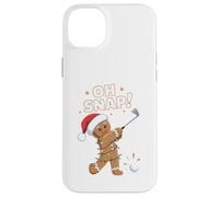 Carcasa para iPhone 14 Plus Funny Oh Snap Gingerbread Golf Christmas Holiday Art