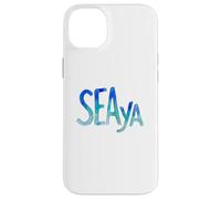 Carcasa para iPhone 14 Plus Funny Sea Ya Sea Glass Watercolor Cute Beach Lovers