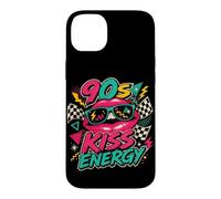 Carcasa para iPhone 14 Plus Gafas de Sol con diseño de Labios Retro de los años 90 Kiss Energy