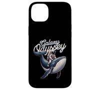 Carcasa para iPhone 14 Plus Galaxy Odyssey Astronaut Riding Cosmic Whale Art