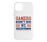 Carcasa para iPhone 14 Plus Gamers Don't Die We Respawn Sparklers Patriotic Hombres Mujeres