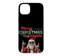 Carcasa para iPhone 14 Plus Gangsta Santa Feliz Navidad Divertidas Vibes Festivas