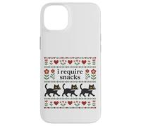 Carcasa para iPhone 14 Plus Gato Divertido, Necesito bocadillos, Gatito Hambriento, Humor