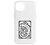 Carcasa para iPhone 14 Plus Gecko Linocut Style Minimalista Animal Art