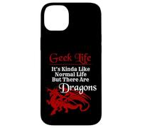 Carcasa para iPhone 14 Plus Geek Life Es un Poco como la Vida Normal, Pero Hay Dragones