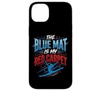 Carcasa para iPhone 14 Plus Gimnasia Alfombra Azul Alfombra Roja Cita Gimnasta