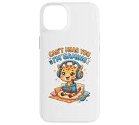 Carcasa para iPhone 14 Plus Giraffe Wild Animal Gaming Can't Hear You I'm Gaming