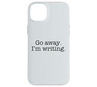 Carcasa para iPhone 14 Plus GO Away I'm ESCRITING Typewriter Fuente Escritor Ocupado Meme ON Back