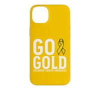 Carcasa para iPhone 14 Plus Go Gold Childhood Cancer Awareness Support Items Gifts