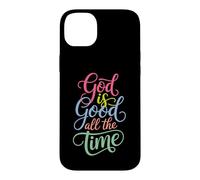 Carcasa para iPhone 14 Plus God Is Good All The Time Christian Cute Bible Versículo