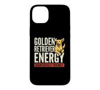 Carcasa para iPhone 14 Plus Golden Energy Retriever - Perro Divertido Agresivo y amigable
