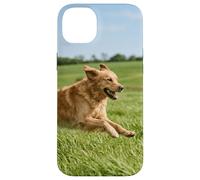 Carcasa para iPhone 14 Plus Golden Retriever Perro Corriendo Campo Abierto Soleado Escena Al
