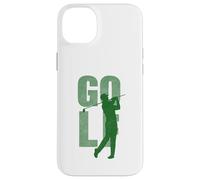 Carcasa para iPhone 14 Plus Golfing Golfing Swing Estético Minimalista, Verde