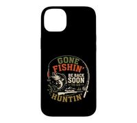 Carcasa para iPhone 14 Plus Gone Fishing Be Back To Go Hunting Diseño Vintage