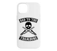 Carcasa para iPhone 14 Plus Gráfico de Bad To The Trombone Pun Skull