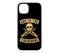 Carcasa para iPhone 14 Plus Gráfico de Bad To The Trombone Pun Skull