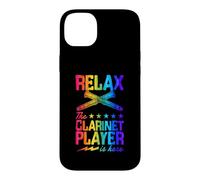 Carcasa para iPhone 14 Plus Gráfico de Estrellas Relax The Clarinet Player Is Here