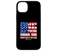 Carcasa para iPhone 14 Plus Gráfico de One Nation Under God Patriotic Spirit