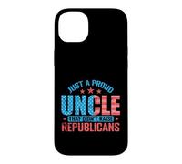 Carcasa para iPhone 14 Plus Gráfico de tío Orgulloso antirepublicano