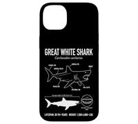 Carcasa para iPhone 14 Plus Gran Tiburón Blanco Anatomía Océano