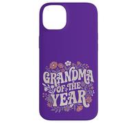 Carcasa para iPhone 14 Plus Grandma of The Year Retro Floral Cute Grandmother Vintage