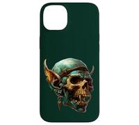 Carcasa para iPhone 14 Plus Green Goblin Core Skeleton Face Men Graphic Halloween Skull