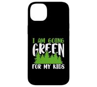 Carcasa para iPhone 14 Plus Green Planet Me Estoy volviendo Verde para el Medio Ambiente de mis Hijos