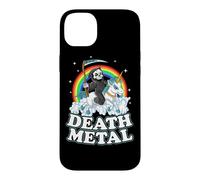 Carcasa para iPhone 14 Plus Grim Reaper Riding Unicorn | Death Metal Pastel Goth