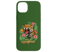 Carcasa para iPhone 14 Plus Guardar la Fauna Tropical del Jaguar rugiente de la Selva Tropical