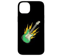 Carcasa para iPhone 14 Plus Guitarra eléctrica Retro Lightning Bolt Rock Music Graphic