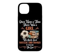 Carcasa para iPhone 14 Plus Había una Vez una Chica a la Que le encantaba el fútbol y los Libros