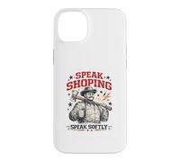 Carcasa para iPhone 14 Plus Habla Compras Habla Suavemente Retro Theodore Roosevelt Hacha