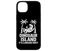 Carcasa para iPhone 14 Plus Hamaca Divertida Isla Dinosaurio Fiesta jurásica