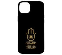 Carcasa para iPhone 14 Plus Hamsa Hand Evil Eye Protección Símbolo Equilibrio Espiritual