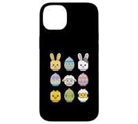 Carcasa para iPhone 14 Plus Happy Easter Building Blocks Faces Minifig Brick Toy para niños