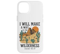 Carcasa para iPhone 14 Plus Haré un Camino en el Desierto - Isaías 43:19 Retro