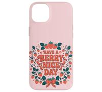 Carcasa para iPhone 14 Plus Have A Berry Nice Day Retro Cute Strawberry Groovy Aesthetic