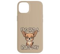 Carcasa para iPhone 14 Plus He Tenido un Mal día Divertido Juego de Palabras con Perros, Lindo, Cansado y Triste Chihuahua