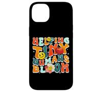 Carcasa para iPhone 14 Plus Helping Tiny Humans Bloom Retro Colorful Teacher Design