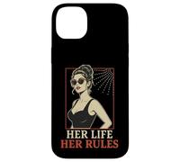Carcasa para iPhone 14 Plus Her Life Her Rules Cita Independiente Pin Up Girl