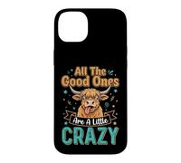 Carcasa para iPhone 14 Plus Highland Cow All Good Ones Crazy Funny Dichos