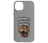 Carcasa para iPhone 14 Plus Highlander escocés con un Vaso de Whisky