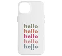 Carcasa para iPhone 14 Plus Hola Hombres, Mujeres y niños Que aman saludar por la mañana