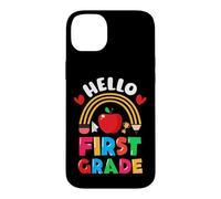 Carcasa para iPhone 14 Plus Hola Primer Grado para Maestros Niños Primer Grado Regreso a la Escuela