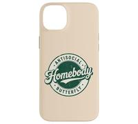 Carcasa para iPhone 14 Plus Homebody Antisocial Mariposa Retro Antisocial Hombres introvertidos