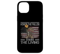 Carcasa para iPhone 14 Plus Honor The Fallen Thank The Living Bandera Americana Vintage