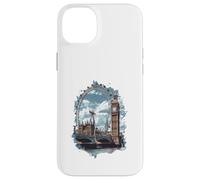 Carcasa para iPhone 14 Plus Horizonte de Londres Big-Ben Ferris Wheel Cityscape Art